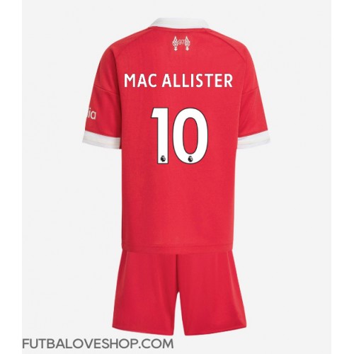 Dres Liverpool Alexis Mac Allister #10 Domáci pre deti 2025-26 Krátky Rukáv (+ trenírky)